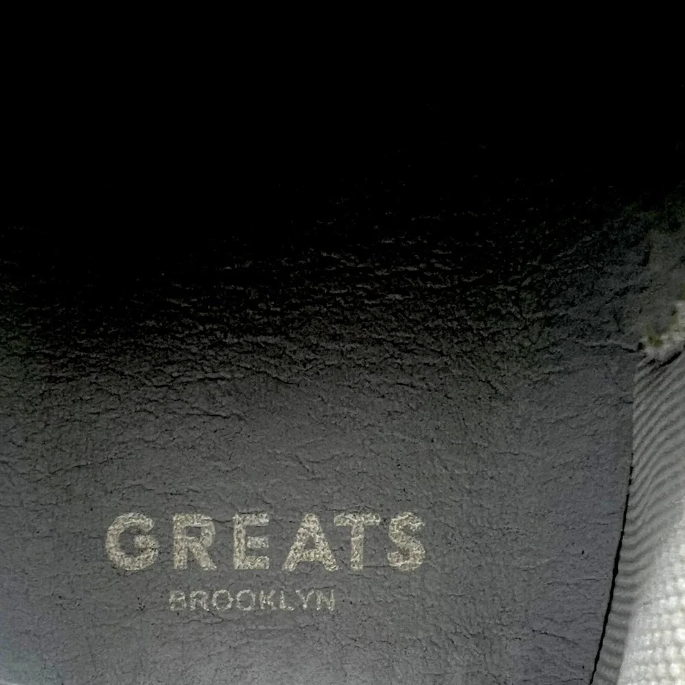GREATS Royale Knit Grey Fuzzy Low Top Sneakers Womens‎ 8.5 Brooklyn Shoes